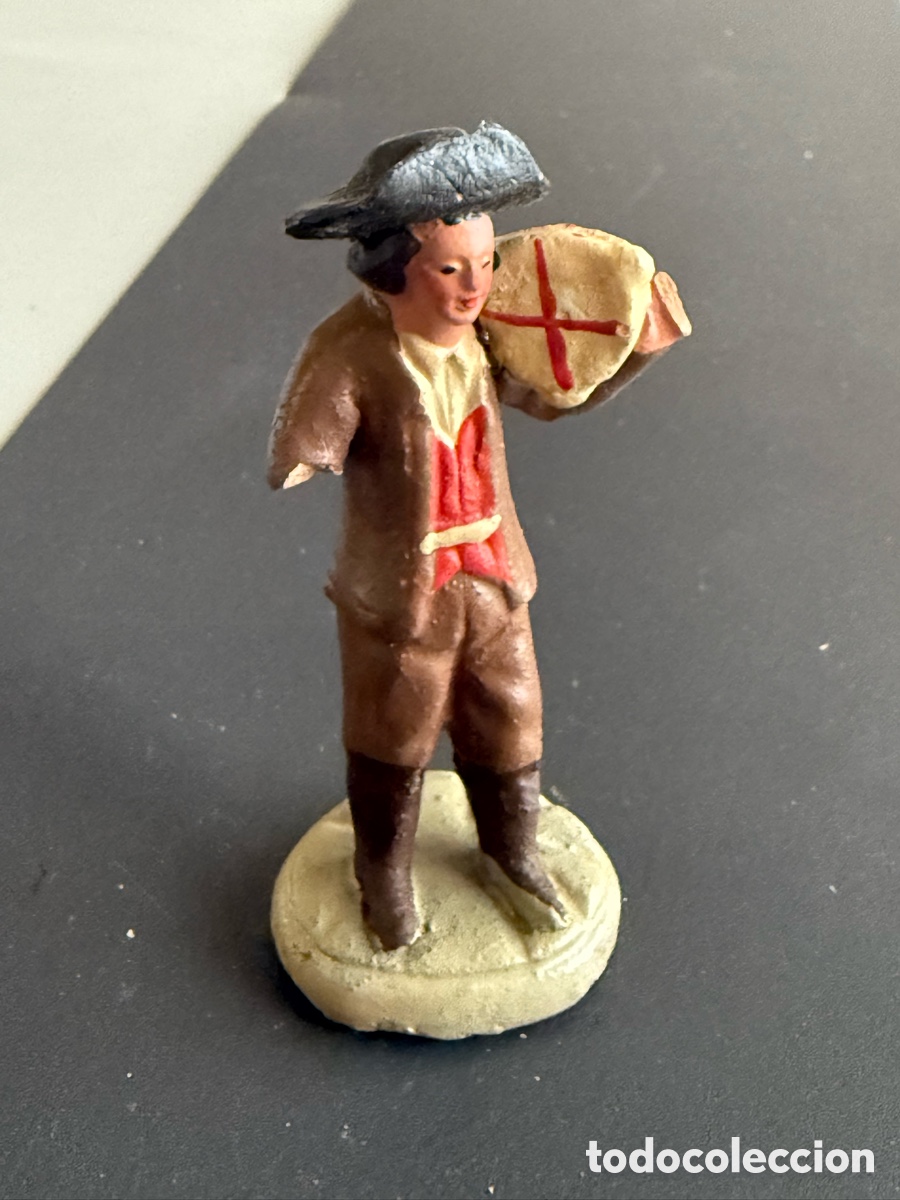 Figuras de Bel&eacute;n: Figura Barro. Cacharrer&iacute;a Murciana. 8 cm. Falta brazo