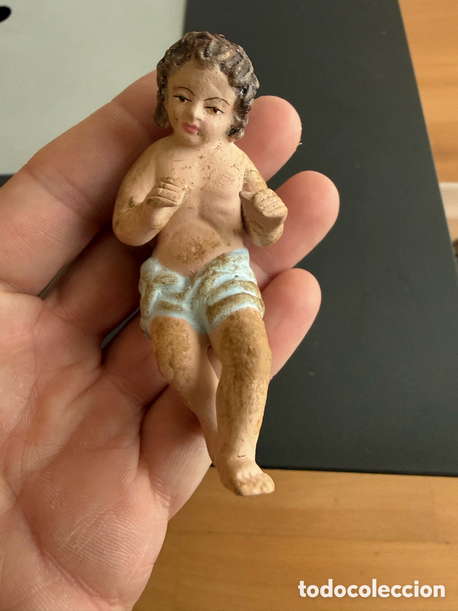 Figuras de Bel&eacute;n: NI&Ntilde;O JES&Uacute;S. TERRACOTA. 8 cm. Buen Estado. Dif&iacute;cil as&iacute;