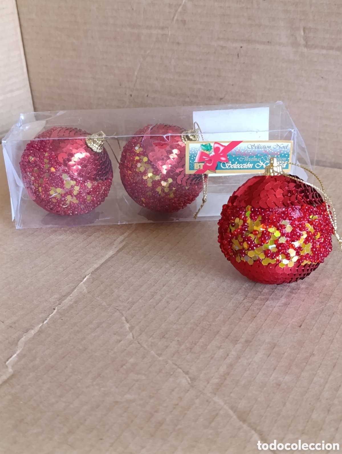 Figuras de Bel&eacute;n: 3-BOLAS ADORNO ARBOL DE NAVIDAD.
