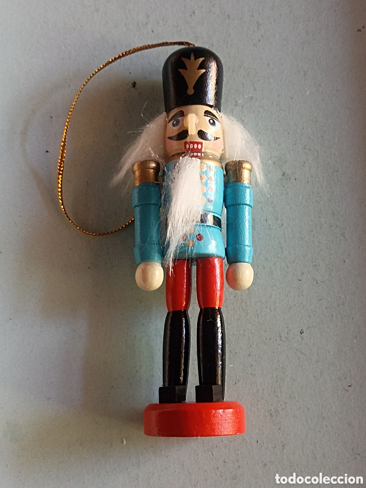 Figuras de Bel&eacute;n: Soldado cascanueces con casaca azul claro 12 cms de alto