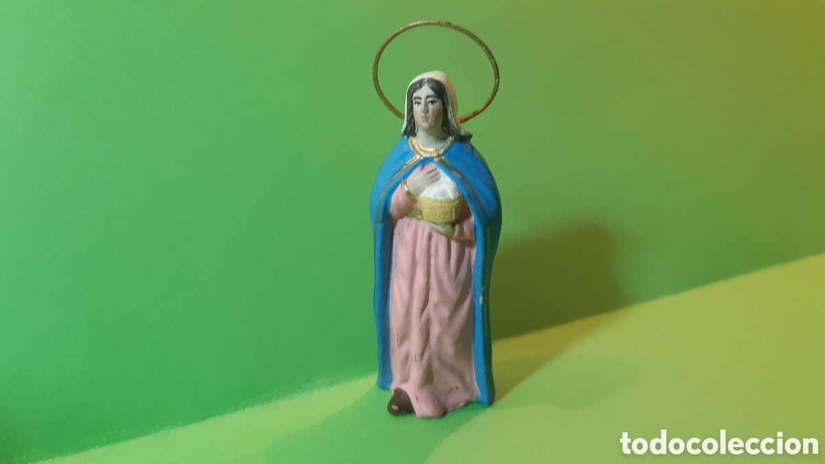 Figuras de Bel&eacute;n: Figura de Bel&eacute;n. Barro cocido.