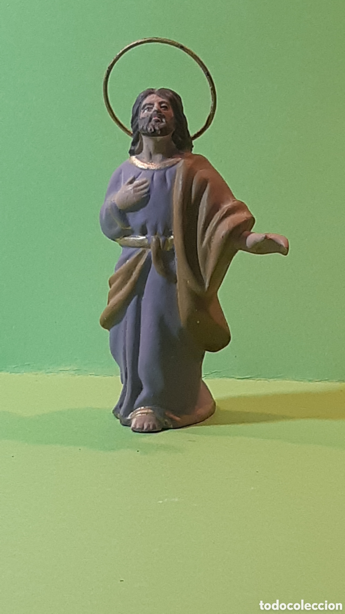 Figuras de Bel&eacute;n: Figura de Bel&eacute;n. Barro cocido.