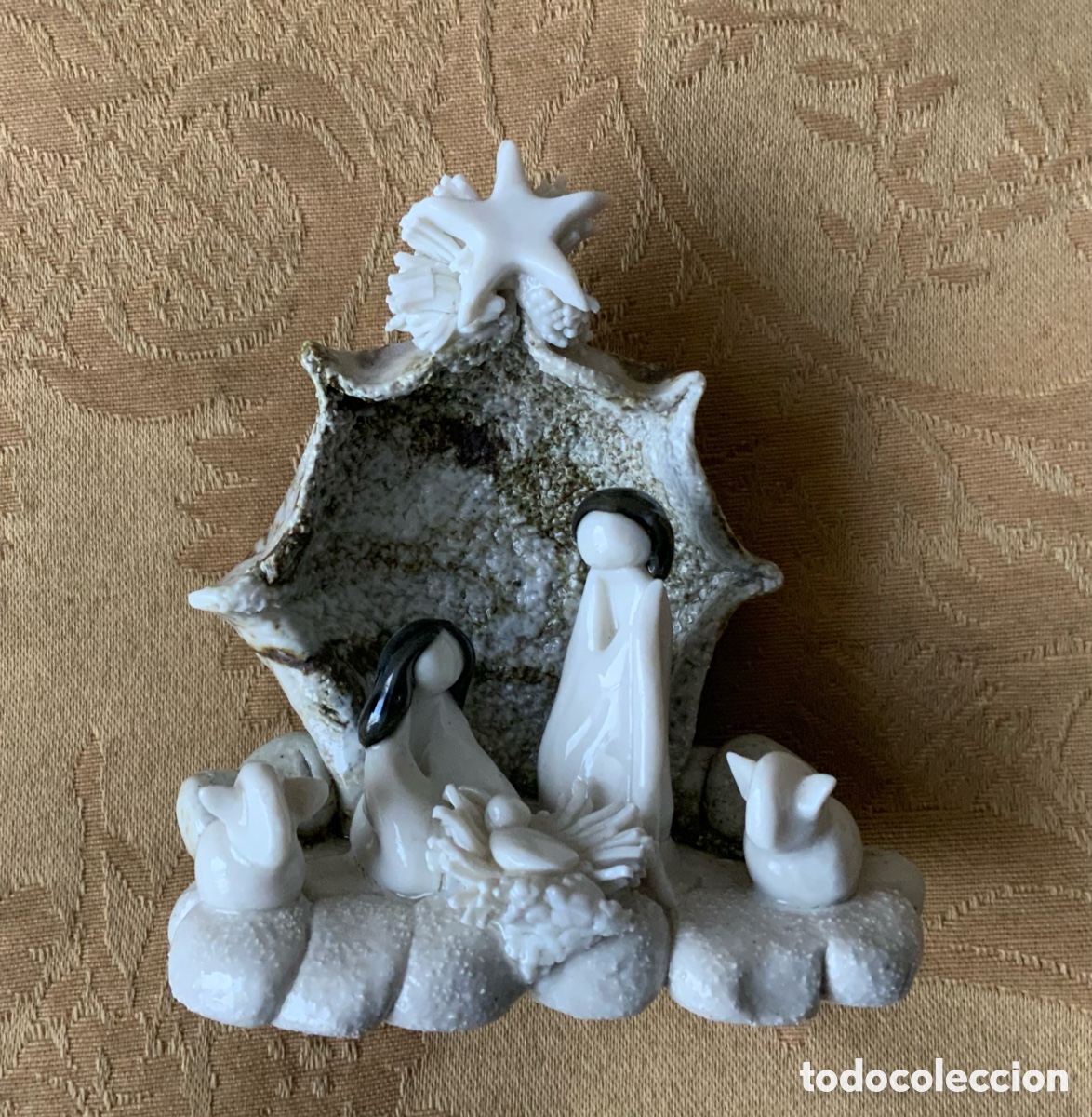 Figuras de Bel&eacute;n: BELEN DE AUTOR CERAMICA ESMALTADA FIRMADO