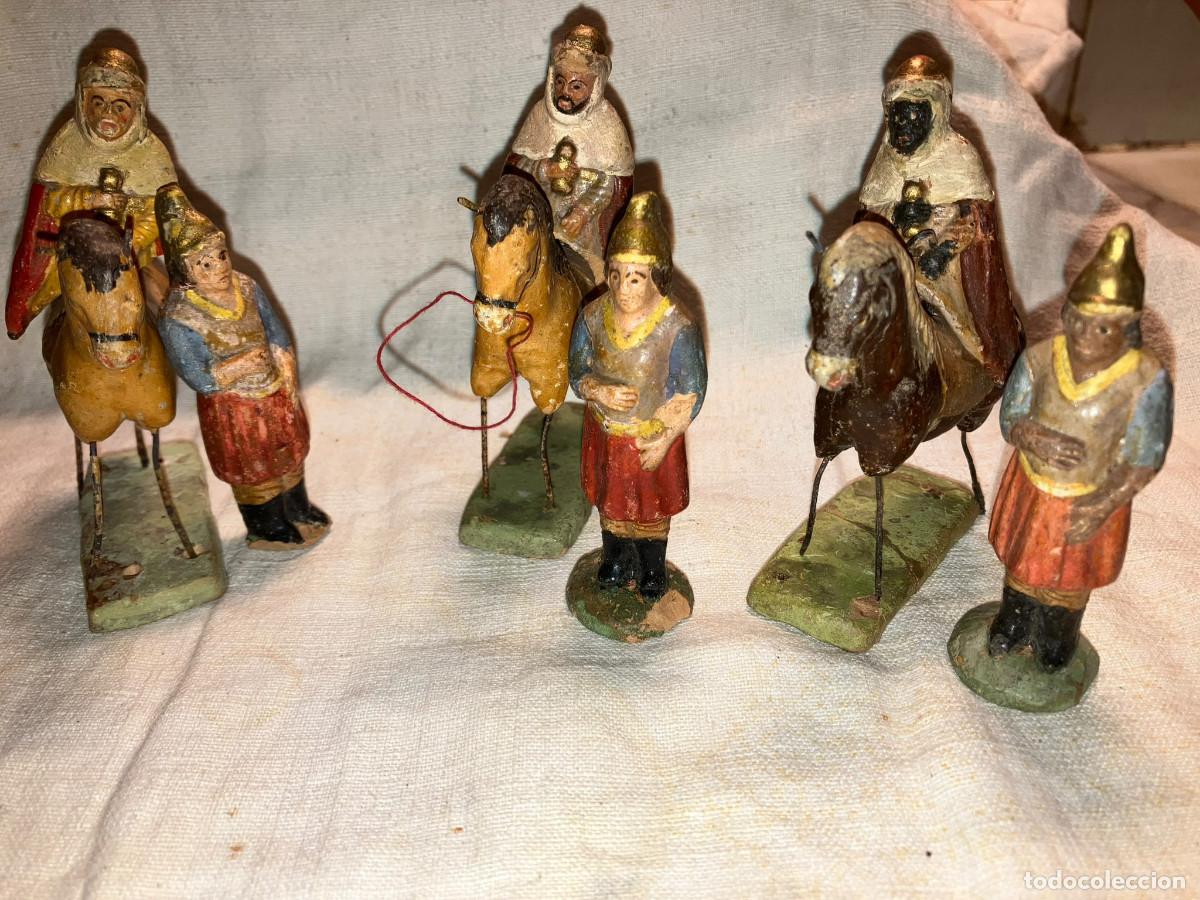 Figuras de Bel&eacute;n: Reyes Magos muy antiguos a restaurar