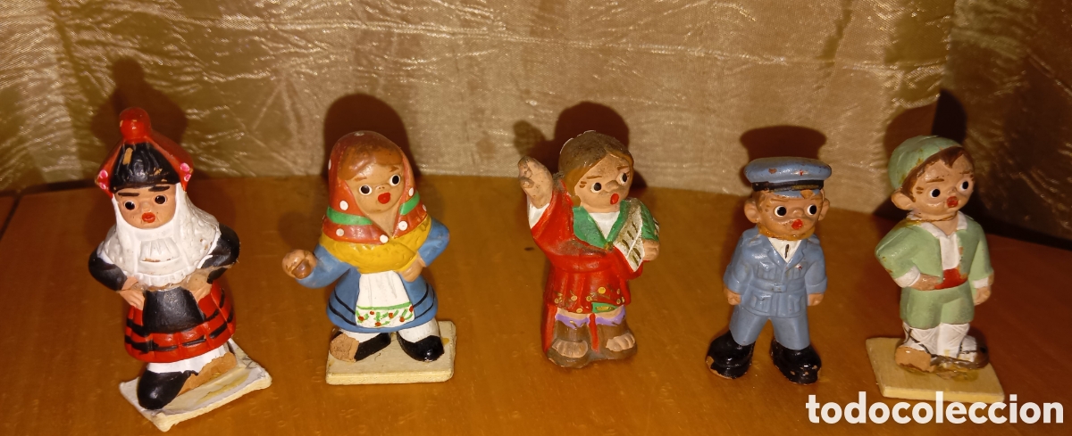 Figuras de Bel&eacute;n: Alborox figuras antiguas lote