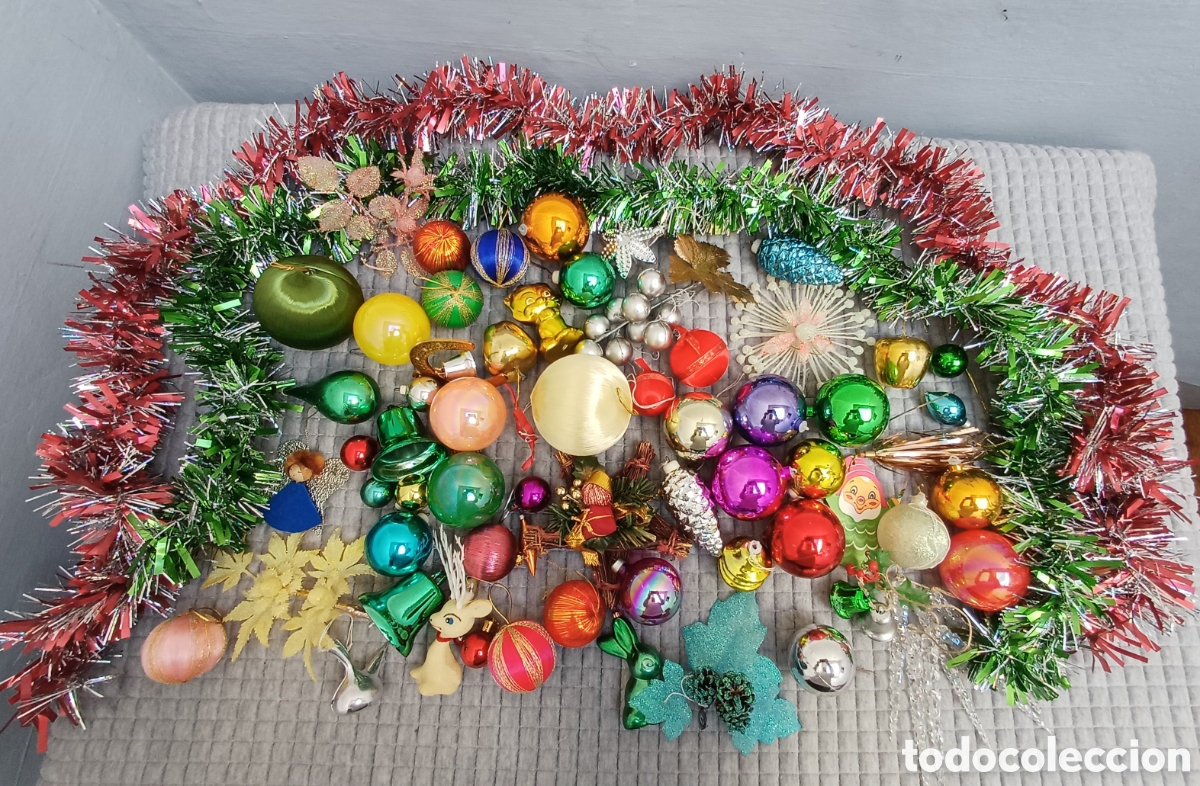 Figuras de Bel&eacute;n: Bolas y adornos antiguos de Navidad