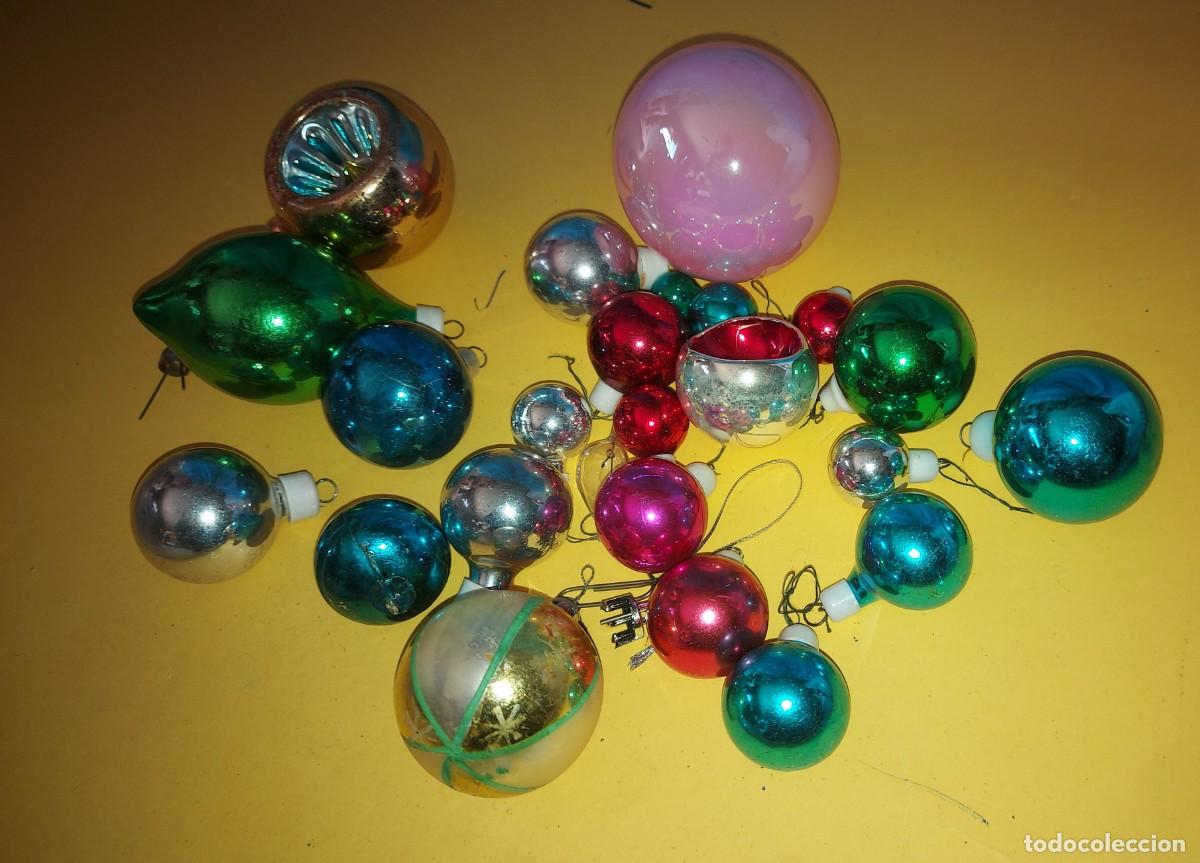 Figuras de Bel&eacute;n: ANTIGUOS ADORNOS PARA ARBOL DE NAVIDAD - BELEN / BOLAS DE NAVIDAD