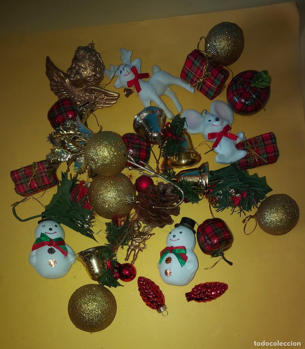 Figuras de Bel&eacute;n: ANTIGUOS ADORNOS PARA ARBOL DE NAVIDAD - BELEN / BOLAS DE NAVIDAD