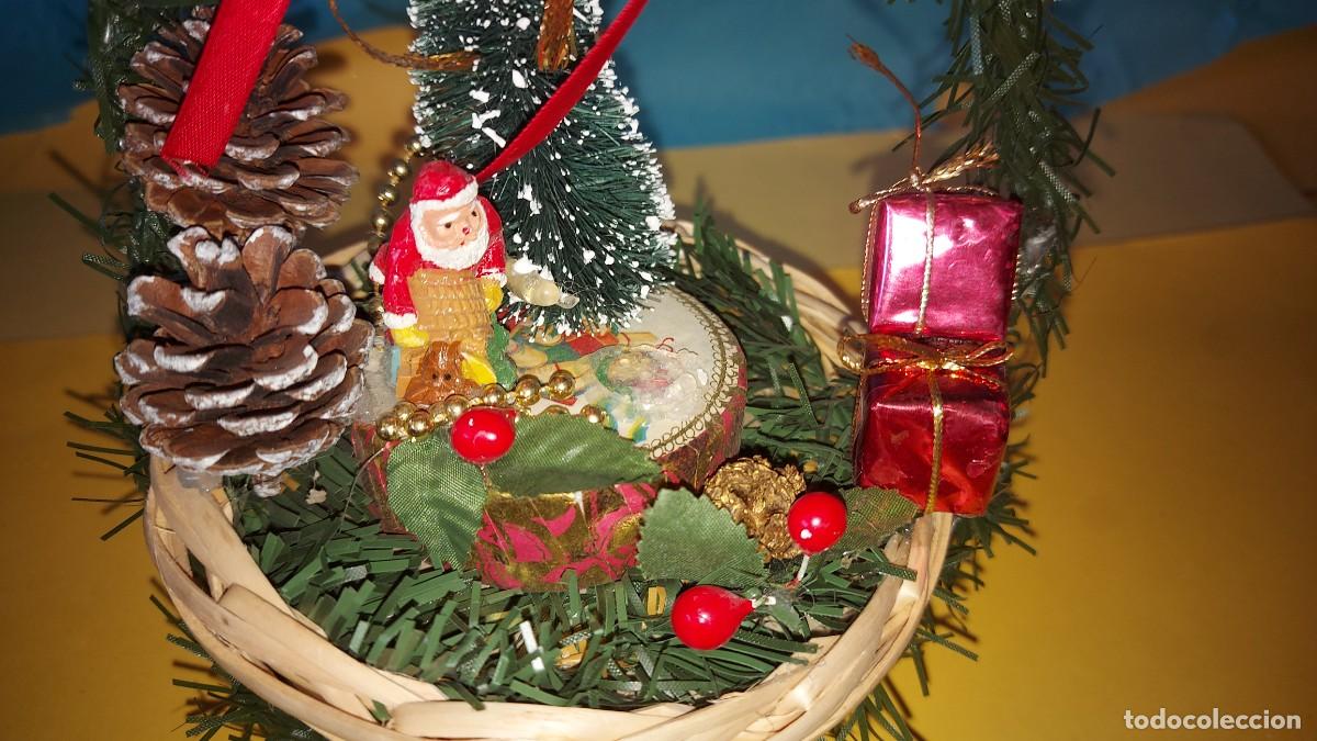 Figuras de Bel&eacute;n: ANTIGUOS ADORNOS PARA ARBOL DE NAVIDAD - BELEN / PAPA NOEL