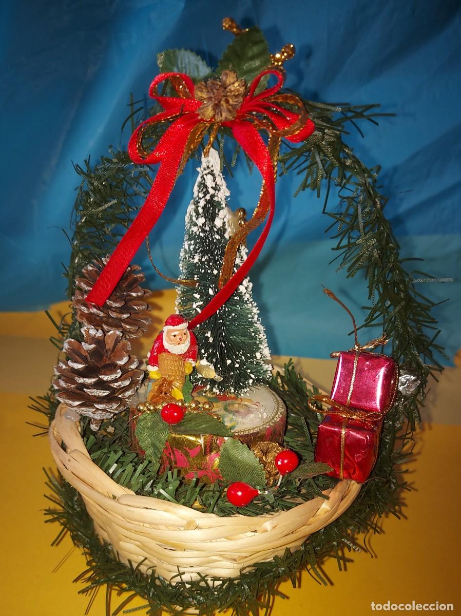 Figuras de Bel&eacute;n: ANTIGUOS ADORNOS PARA ARBOL DE NAVIDAD - BELEN / PAPA NOEL