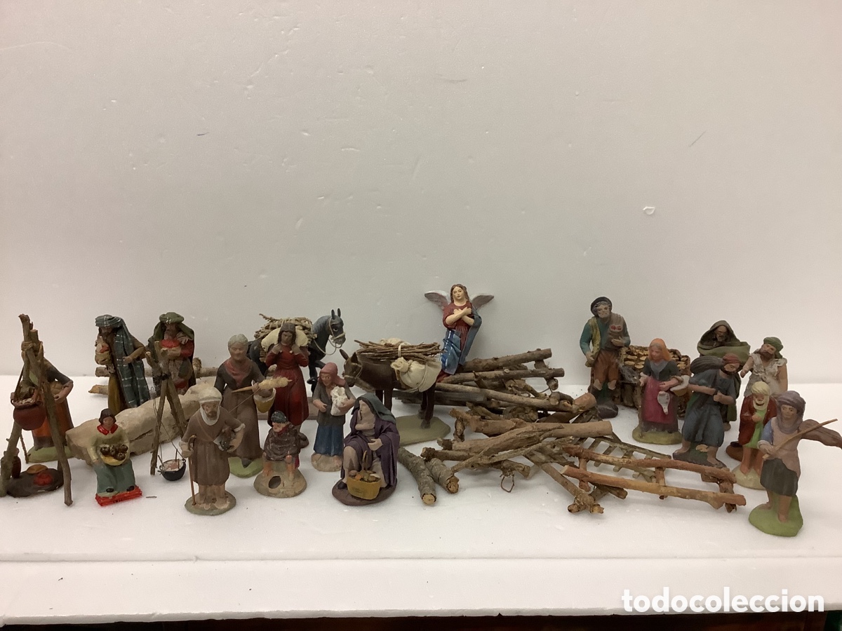 Figuras de Bel&eacute;n: FIGURAS PESEBRE PASTORES ANUNCIACI&Oacute;N - ANTIGUAS DE BARRO, DECORARTE ETC...