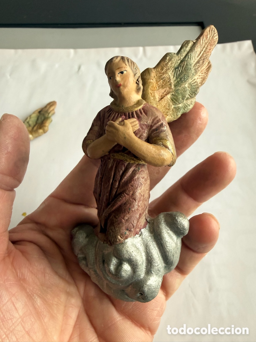 Figuras de Bel&eacute;n: ANGEL ANUNCIADOR. TERRACOTA