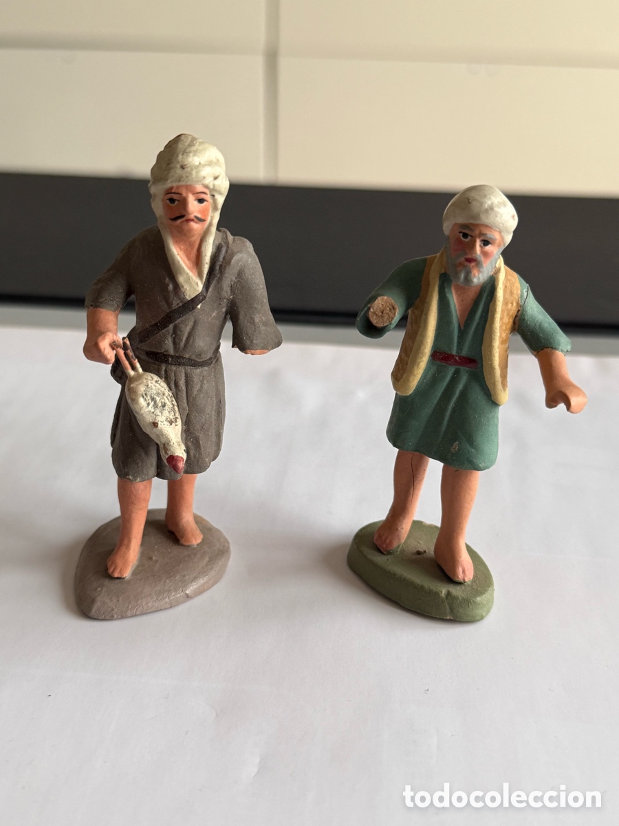 Figuras de Bel&eacute;n: 2 Figuras de Belen Terracota. Faltan brazos. 9 cm aproximadamente