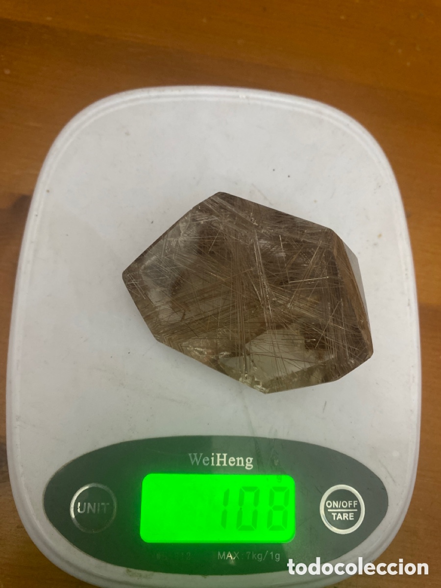 Coleccionismo de f&oacute;siles: Cuarzo rutilado natural - Foto 1
