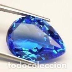 Coleccionismo de gemas: ZAFIRO AZUL ATERCIOPELADO DE 1,10 KILATES Y MIDE 9X7X5 MILIMETROS - Nº1. Lote 76194215