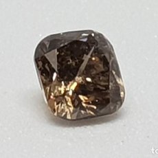 Coleccionismo de gemas: DIAMANTE NATURAL DE 0,33 CT COLOR CHAMPAGNE CLARIDAD VS1. Lote 138789642