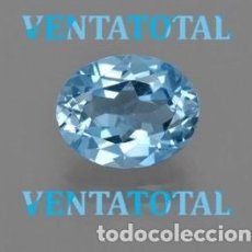 Coleccionismo de gemas: AGUAMARINA AZUL MAR DESLUMBRANTE DE 4,20 KILATES -MEDE 1,3 X 1 CENTIMETROS -Nº48