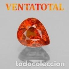 Coleccionismo de gemas: ESPESARTINA NARANJA GRANATE FUEGO DE 8,40 KILATES CON CERTIFICADO AGI - MIDE 1,3 X 0,9 CENTIM - Nº7. Lote 166064862