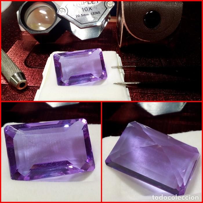Coleccionismo de gemas: ALEJANDRITA COJ&Iacute;N RECTANGULAR DE BRASIL 29.60 Cts. - Foto 1