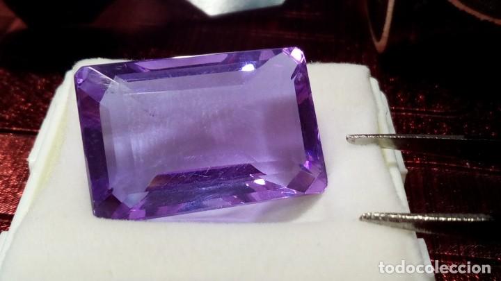 Coleccionismo de gemas: ALEJANDRITA COJ&Iacute;N RECTANGULAR DE BRASIL 29.60 Cts. - Foto 3