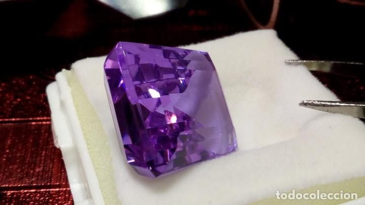 Coleccionismo de gemas: ALEJANDRITA COJ&Iacute;N RECTANGULAR DE BRASIL 29.60 Cts. - Foto 4