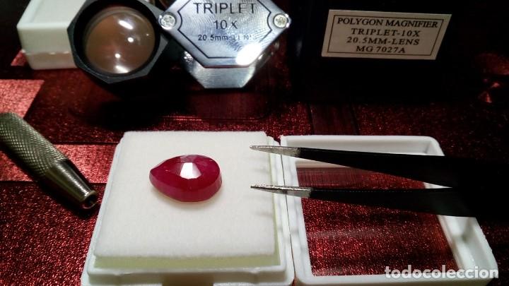 Coleccionismo de gemas: Berilo Rojo Talla de Pera (Red Bixbite) 7.95 Cts - Foto 2