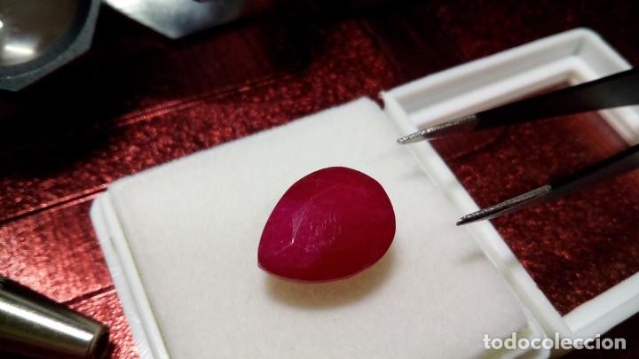 Coleccionismo de gemas: Berilo Rojo Talla de Pera (Red Bixbite) 7.95 Cts - Foto 3