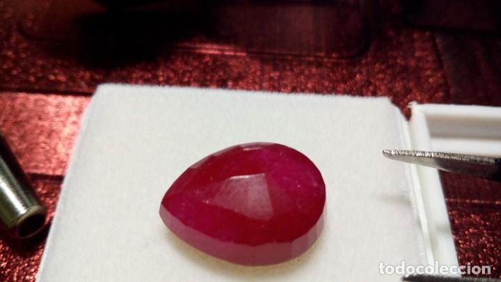 Coleccionismo de gemas: Berilo Rojo Talla de Pera (Red Bixbite) 7.95 Cts - Foto 4