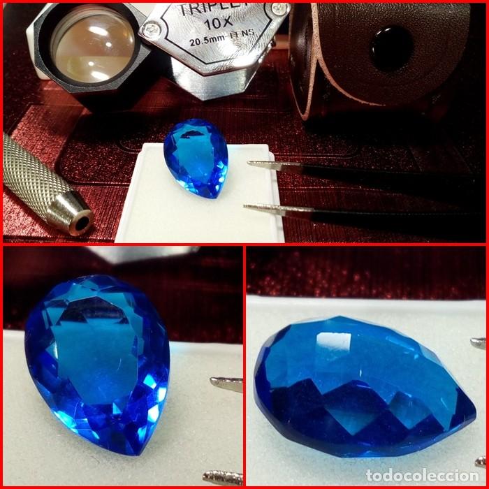 Coleccionismo de gemas: TOPACIO AZUL TALLA PERA 8.5 CTS - Foto 1