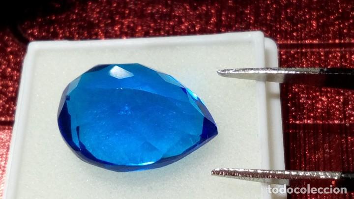 Coleccionismo de gemas: TOPACIO AZUL TALLA PERA 8.5 CTS - Foto 6