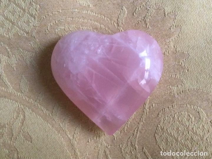 Coleccionismo de gemas: CORAZON DE CUARZO ROSA - Foto 1