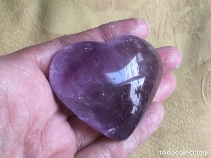 Coleccionismo de gemas: CORAZON DE CUARZO AMATISTA - Foto 2