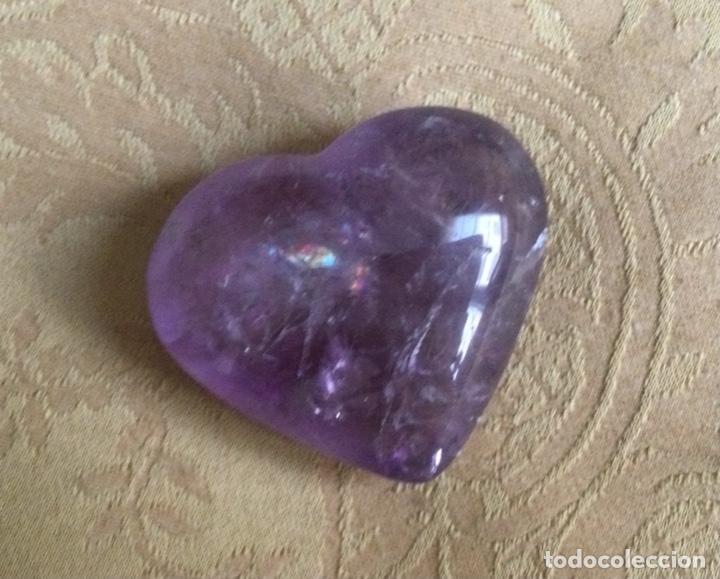 Coleccionismo de gemas: CORAZON DE CUARZO AMATISTA - Foto 3
