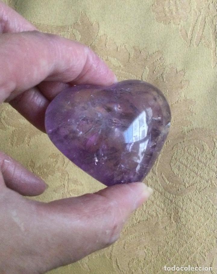 Coleccionismo de gemas: CORAZON DE CUARZO AMATISTA - Foto 4
