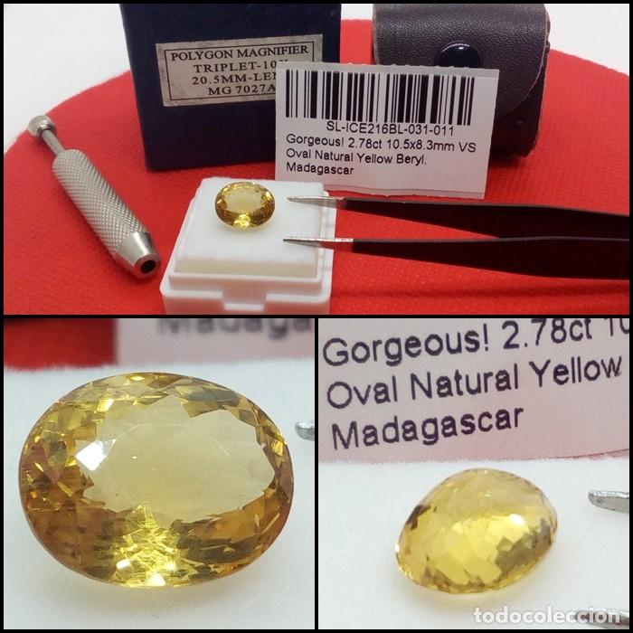 Coleccionismo de gemas: Berilo VS Amarillo Madagascar Oval 2.78 Cts - Foto 1