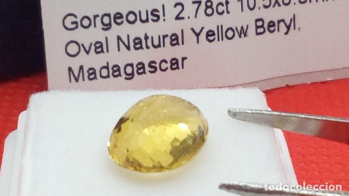 Coleccionismo de gemas: Berilo VS Amarillo Madagascar Oval 2.78 Cts - Foto 7