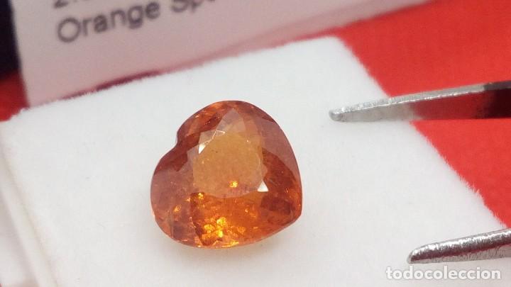 Coleccionismo de gemas: Granate Espesartina Namibia Coraz&oacute;n 2.92 Cts - Foto 3