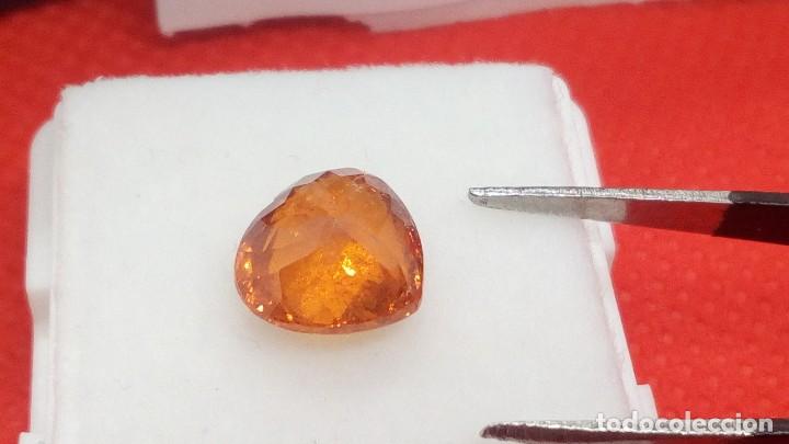 Coleccionismo de gemas: Granate Espesartina Namibia Coraz&oacute;n 2.92 Cts - Foto 4