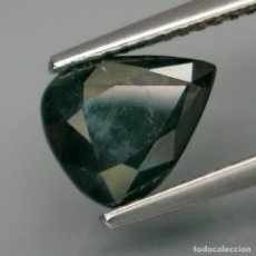 Coleccionismo de gemas: 2,22 CTS EXCELENTE ZAFIRO - NATURAL BLUE GREEN NORMAL HEATED SAPPHIRE AFRICA. Lote 275857913