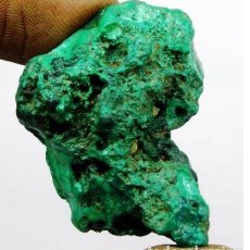 Coleccionismo de gemas: MALAQUITA EN BRUTO NATURAL DEL CONGO SIN TRATAR CON 79.50 CT.