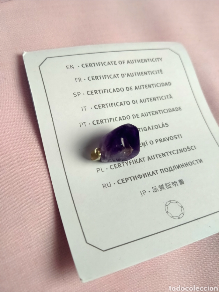 Coleccionismo de gemas: UNIQUE STONE AMATISTA CON CERTIFICADO - Foto 5