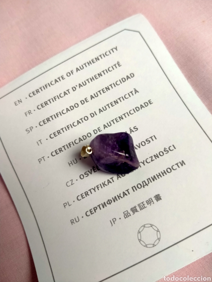 Coleccionismo de gemas: UNIQUE STONE AMATISTA CON CERTIFICADO - Foto 6