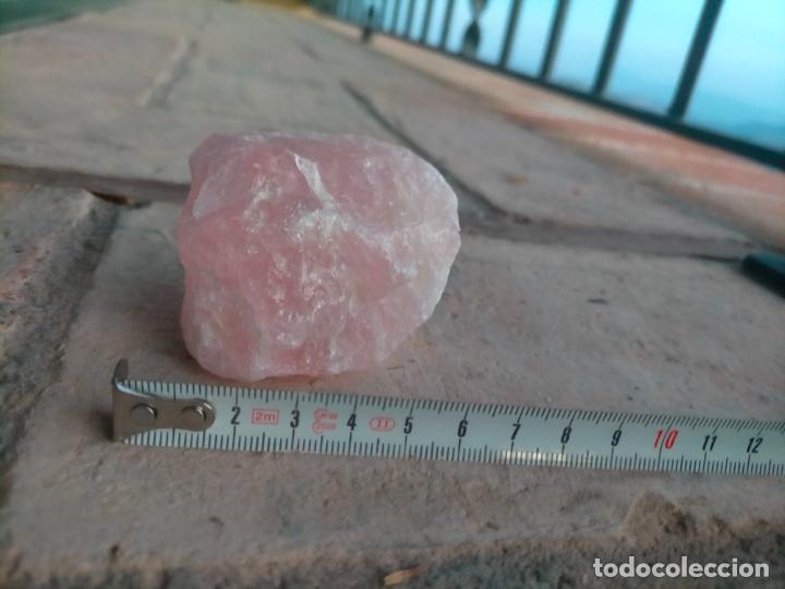 Coleccionismo de gemas: Mineral cuarzo rosa en bloque - Foto 6