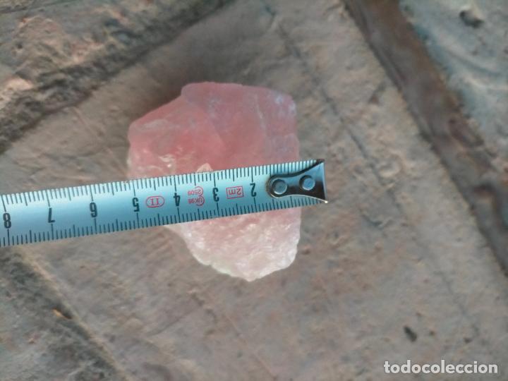 Coleccionismo de gemas: Mineral cuarzo rosa en bloque - Foto 7