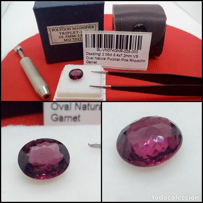 granate rosado deslumbrante vs rodolita oval 2. - Buy Collectible gems and  gemstones on todocoleccion