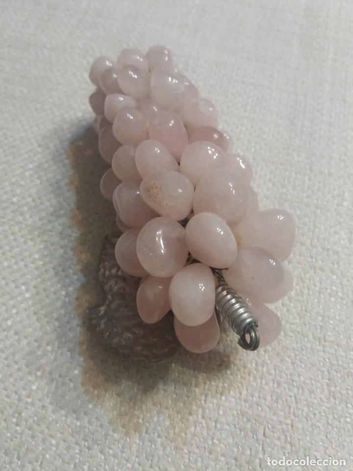 Coleccionismo de gemas: RACIMO UVAS CUARZO ROSA - Foto 2