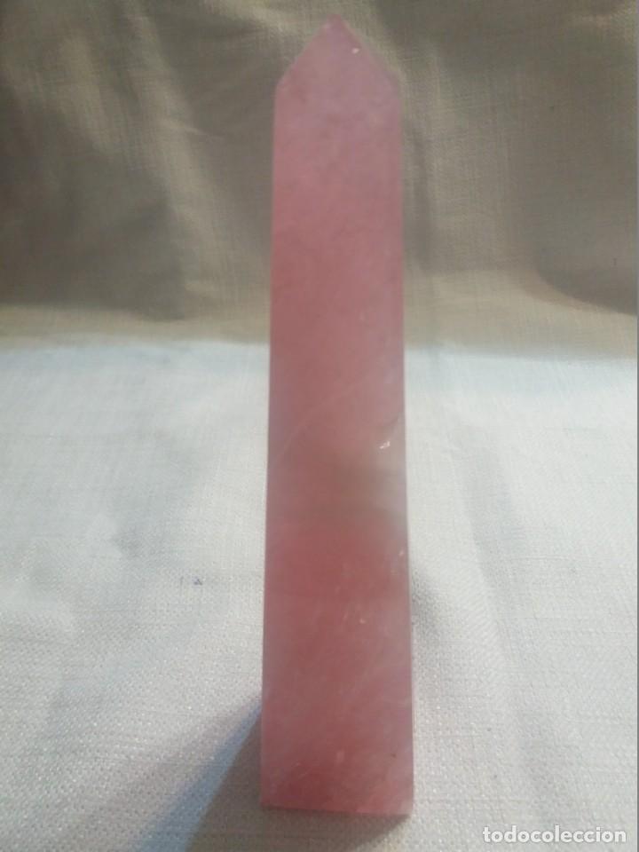 Coleccionismo de gemas: OBELISCO CUARZO ROSA CLASE A - Foto 1