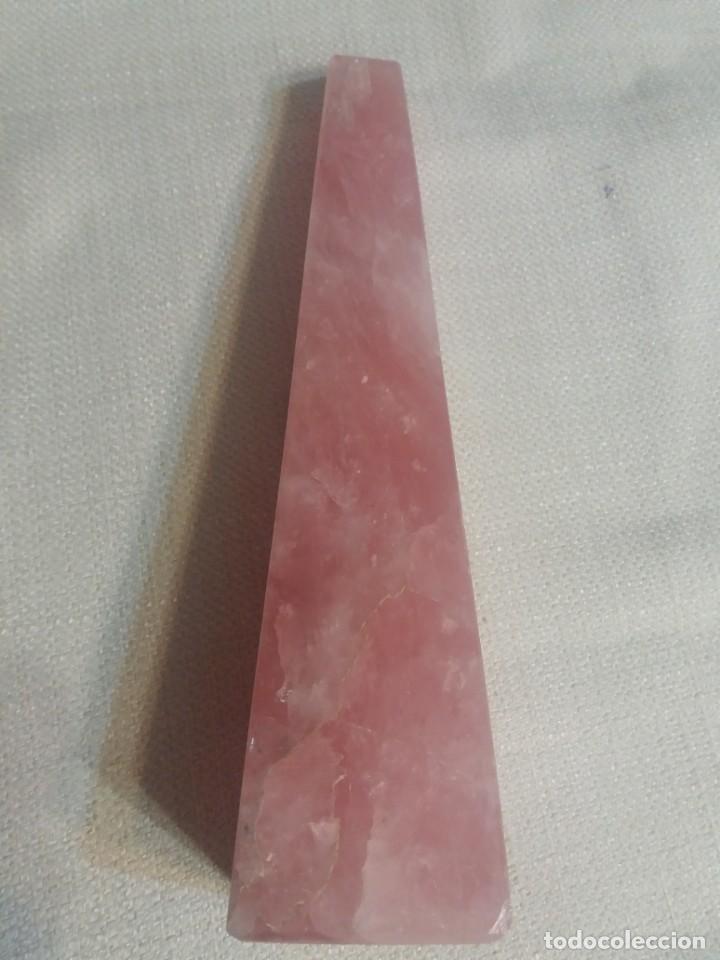 Coleccionismo de gemas: OBELISCO CUARZO ROSA CLASE A - Foto 2