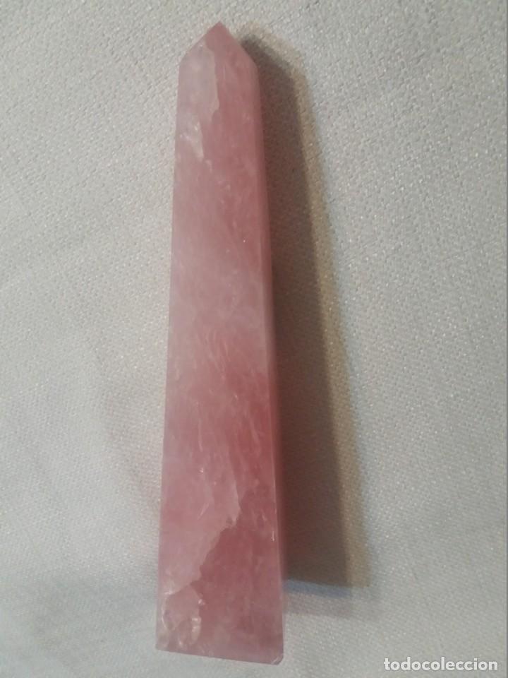 Coleccionismo de gemas: OBELISCO CUARZO ROSA CLASE A - Foto 3