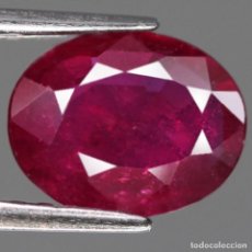 Coleccionismo de gemas: RUBI OVAL 8,8 X 6,4 MM.. Lote 350866854